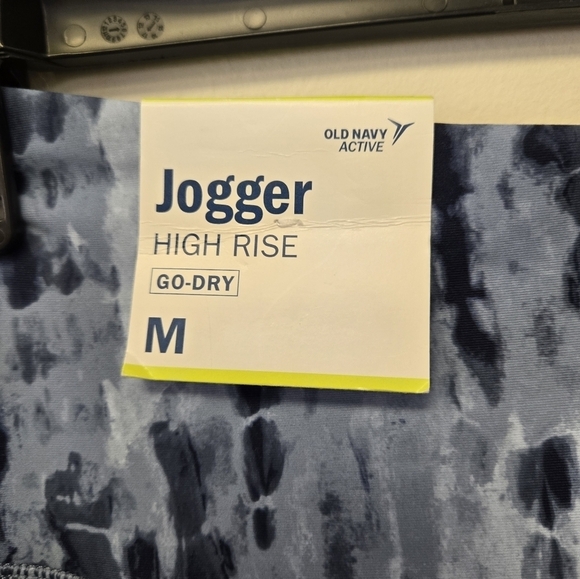 Old Navy Powersoft High rise jogger Leggings Navy tonal tie dye M - Picture 7 of 11